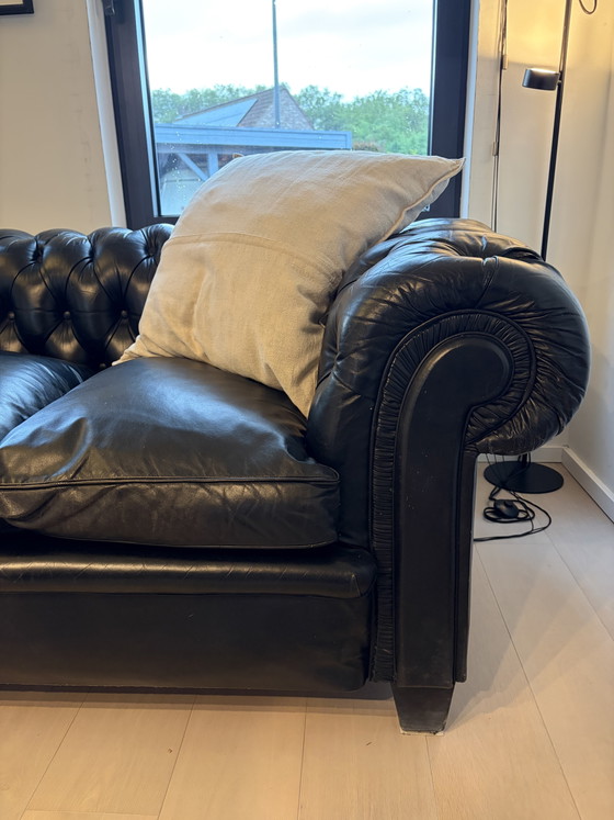 Chesterfield 3-Zit – Banken, Leather, Wood (photo 6 of 6)