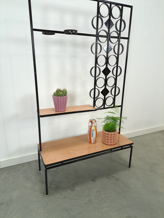 Image 1 of DDR Plant Table With Formica And Steel, Plant Rack