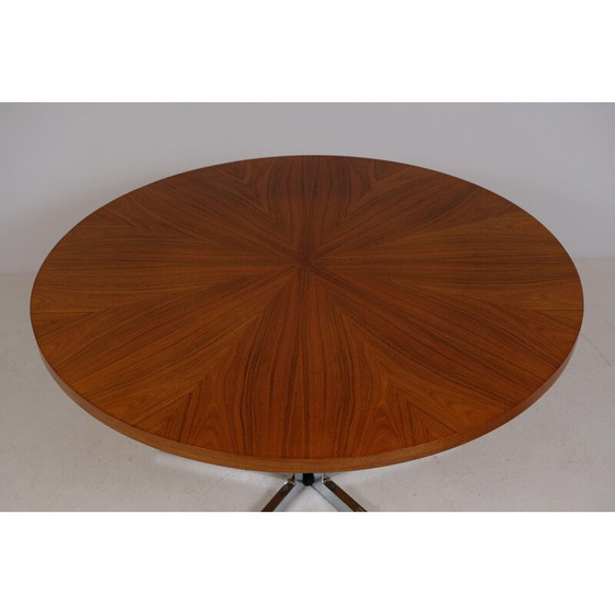 Image 1 of Round vintage dining table for 6 people, rosewood by Kondor Mobel Perfektion, 1970