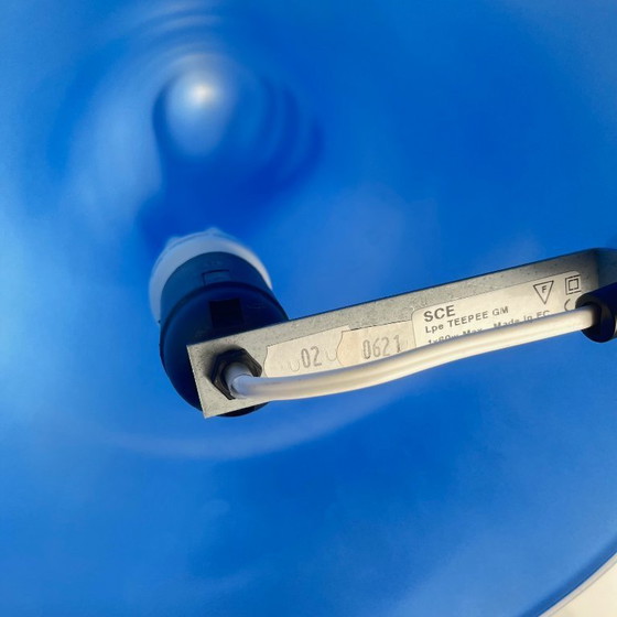 Image 1 of Lámpara de mesa tipi azul XXL SCE Habitat, 1980/90