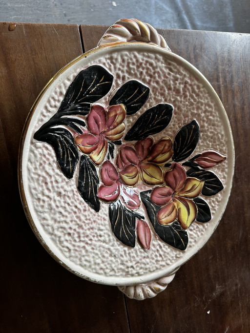 Large Vallauris Ceramist VTF 38 / 32 cm Bowl / Pocket Scoop