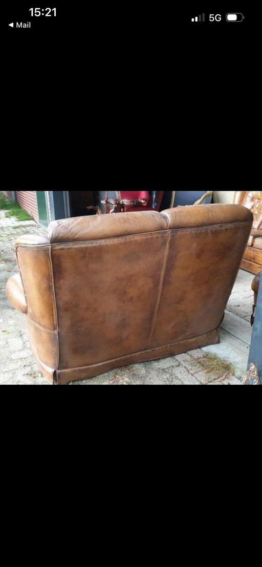 Chesterfield 3+2+1 leder