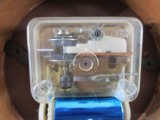 Image 1 of Sixties Junghans ATO-MAT Teak Desk Clock