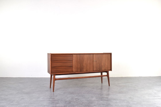 Image 1 of Mid-Century Polish Walnut Sideboard, 1960s.