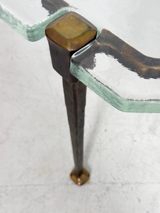 Image 1 of Brutalist side table/coffee table from the 1980s by Lothar Klute, Germany.