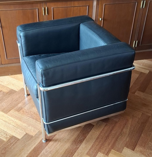 2 fauteuils Cassina LC2 Le Corbusier