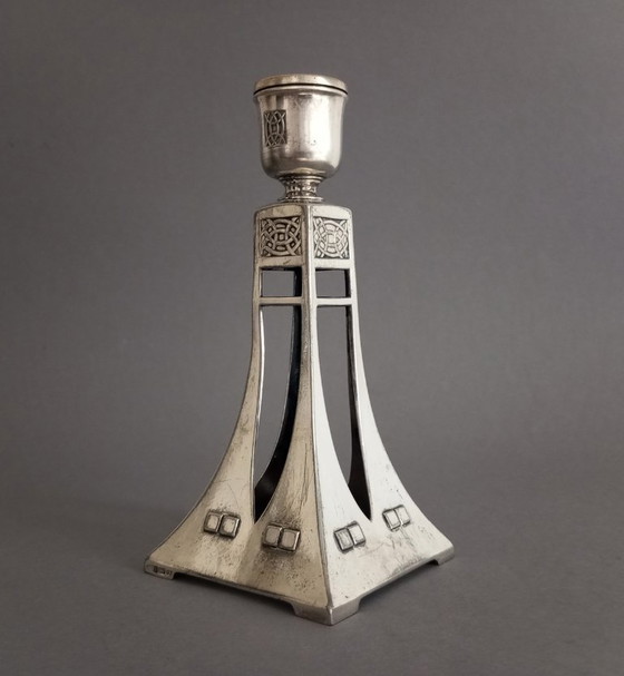 Image 1 of Chandelier Art Nouveau WMF Modèle n° 120, 1905 — dessiné par Albin Müller
