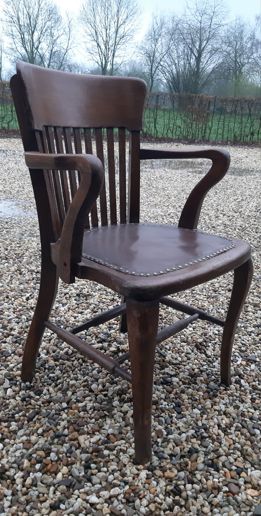 Chaise de bureau antique Globe Wernicke
