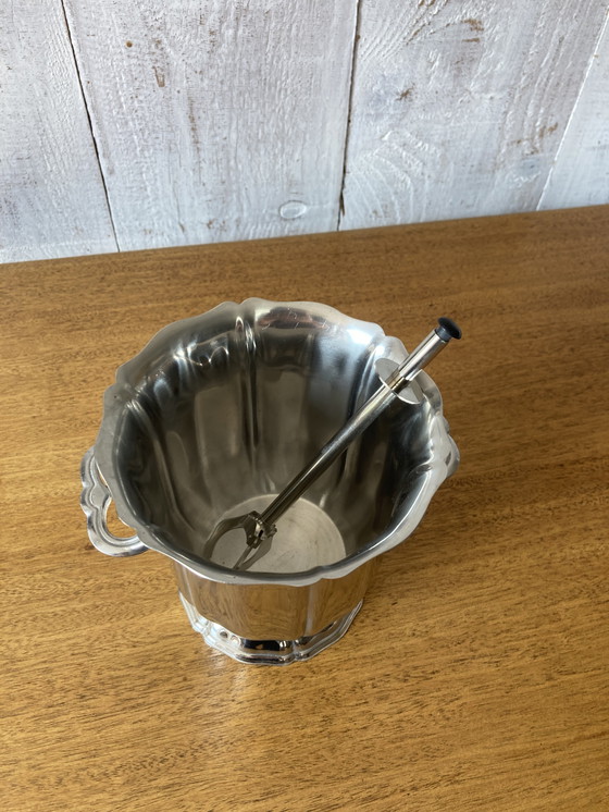 Image 1 of Guy Degrenne Ice Bucket with Tongs
