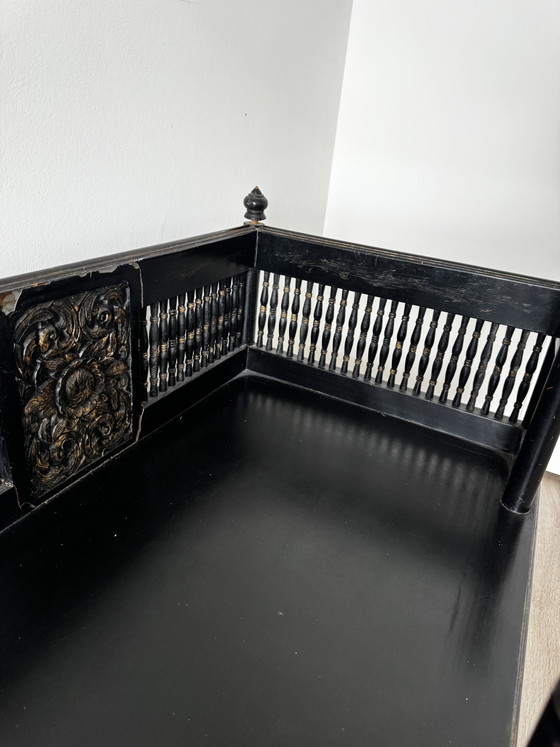 Image 1 of Antique Howdah chair from Thailand, stained teak