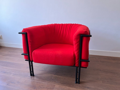 Fauteuil vintage Harvink Design - Postmoderne - Rouge