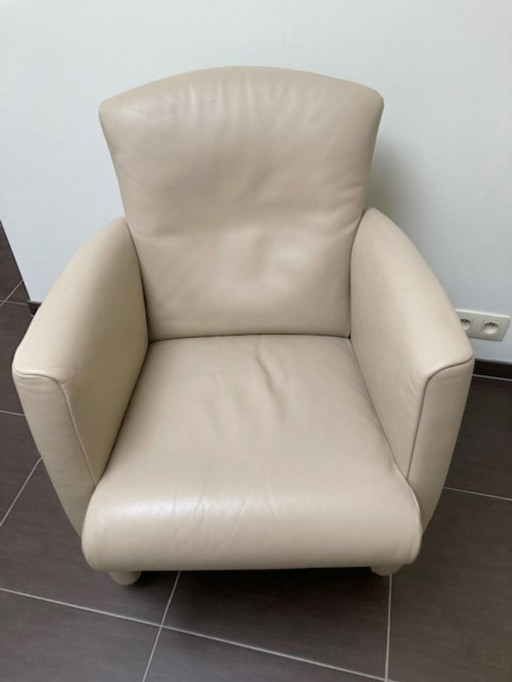Jori - fauteuil - VINCI 3280 (AC66B87) - cuir - beige/crème
