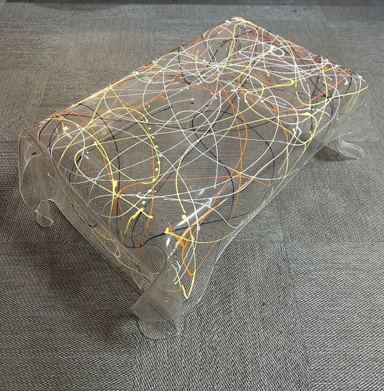 Image 1 of Taschentuchtisch mit Graffiti, 1980