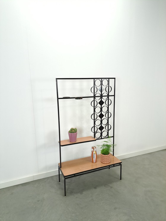 Image 1 of DDR Plant Table With Formica And Steel, Plant Rack