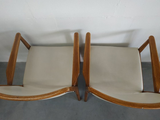 Image 1 of Juego de 4 sillas de cocina de estilo escandinavo de los años 60