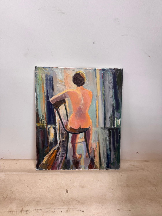 Nude French oil on canvas painting – Paintings & Drawings (photo 6 of 6)