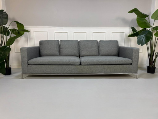 2x B&amp;B Italia George Designer Brand Sofa Grey Classic