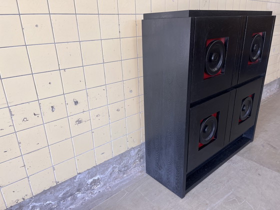 Vintage Brutalistische Kast – Kasten, Wood (photo 5 of 9)