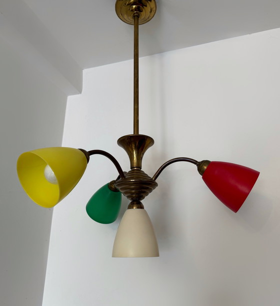 Image 1 of Lampadario multicolore degli anni '50