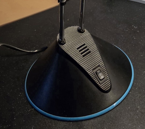 Vintage Massive desk lamp 90s, Metal, Plastic, Black (photo 6 of 15)