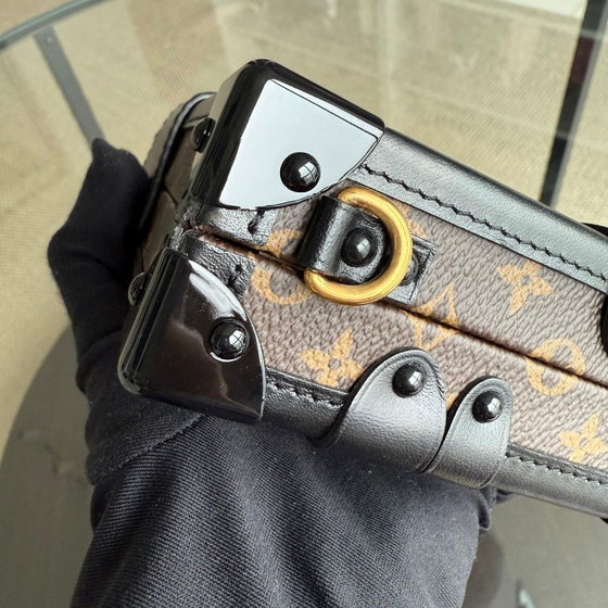 Image 1 of LOUIS VUITTON PETITE MALLE - CANVAS MONOGRAM BOX CROSSBODY