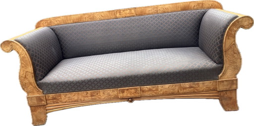 Antico divano Biedermeier 3 persone in stile art déco