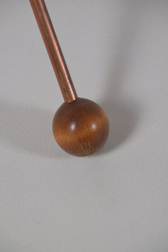 Zweedse Bijzettafel Model 99 Door Albert Larsson Voor Alberts Tibro, Jaren '50 – Wood, Copper (photo 6 of 6)
