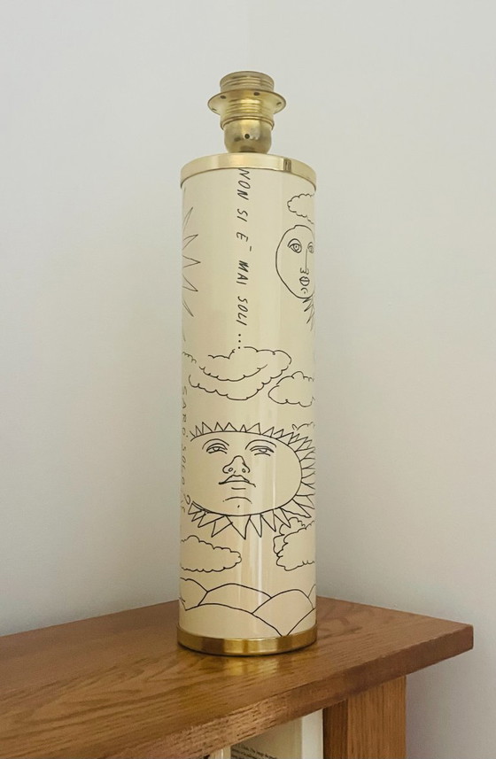Rare Fornasetti table lamp – Metal, Brass (photo 10 of 12)