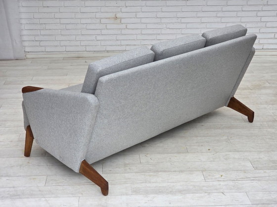 Image 1 of 1960s, Danish design by Arne Hovmand-Olsen, 3-seater sofa model 490, reupholstered.
