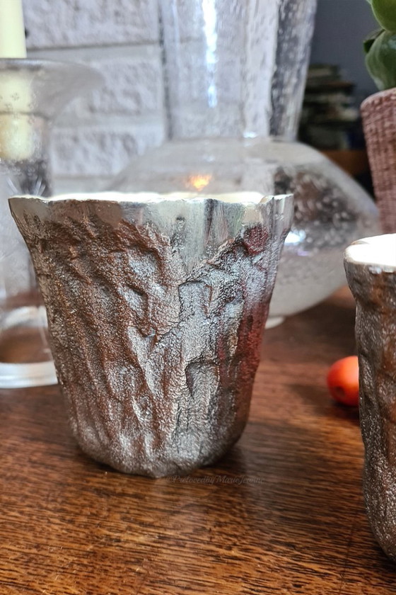 Image 1 of 2x vasi da fiori Silver Des Pots