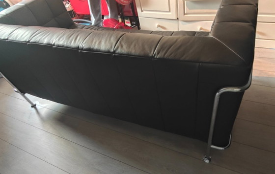 Design Leather Couches Set, Bauhaus / Chrome Retro vintage, Silver (photo 19 of 21)