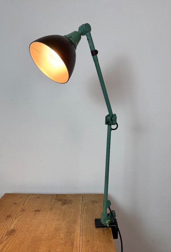 Green Industrial Workshop Desk Lamp by Curt Fischer for Midgard, 1950s – Table lamps, Plastic, Iron (photo 22 of 23)