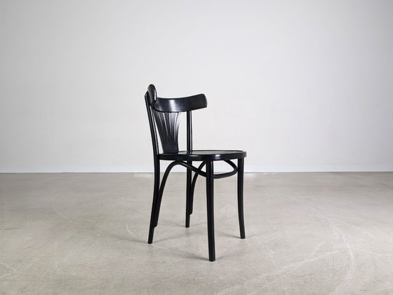 Image 1 of Silla original de mediados de siglo ZPM Radomsko café casa silla de madera curvada