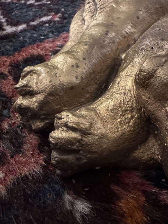 Image 1 of Sculpture ours couché bronze Dacla Seailles