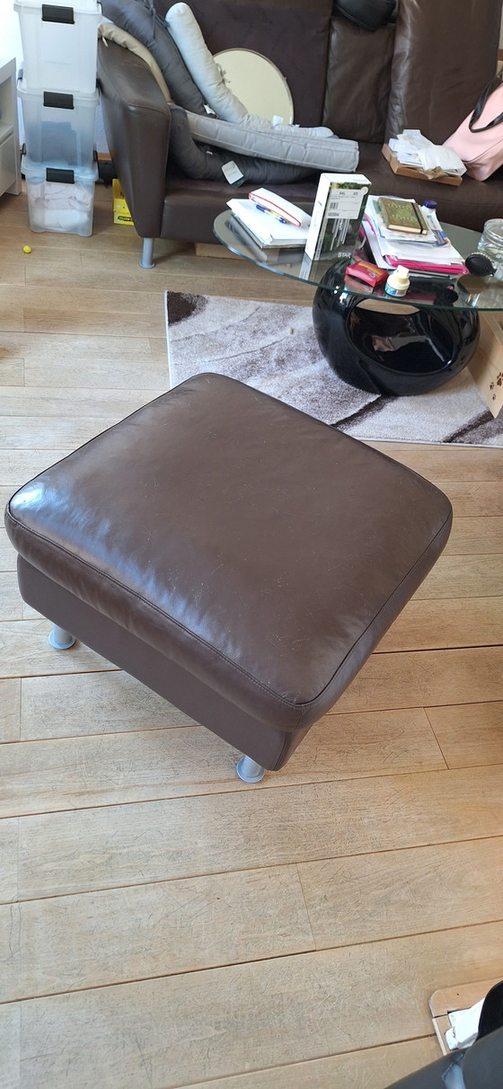 Image 1 of Chocolate brown pouf by Touché