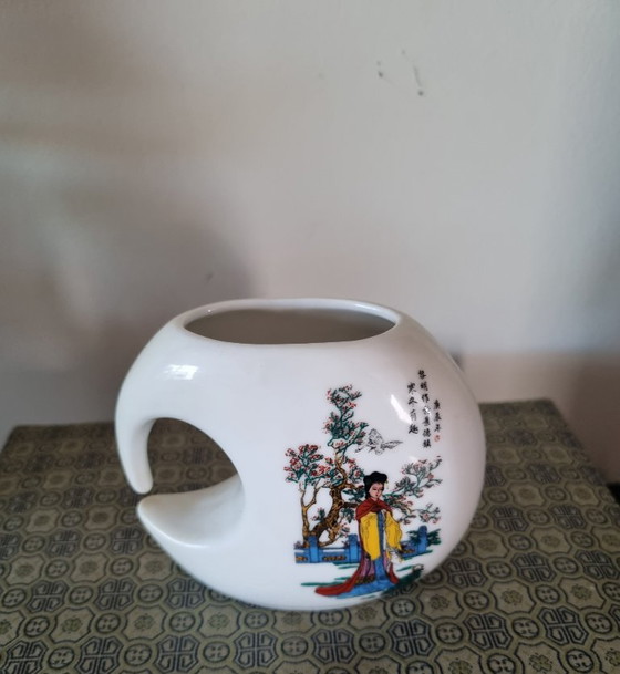 Vaso Cinese Dinastia Qianlong Inizio Qing (Circa 1980) – Vasi, Ceramic (photo 4 of 6)