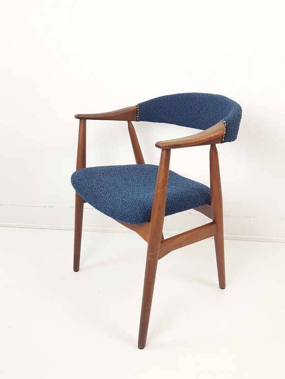 Image 1 of Set di 2 sedie danese vintage Farstrup blu Thomas Harlev