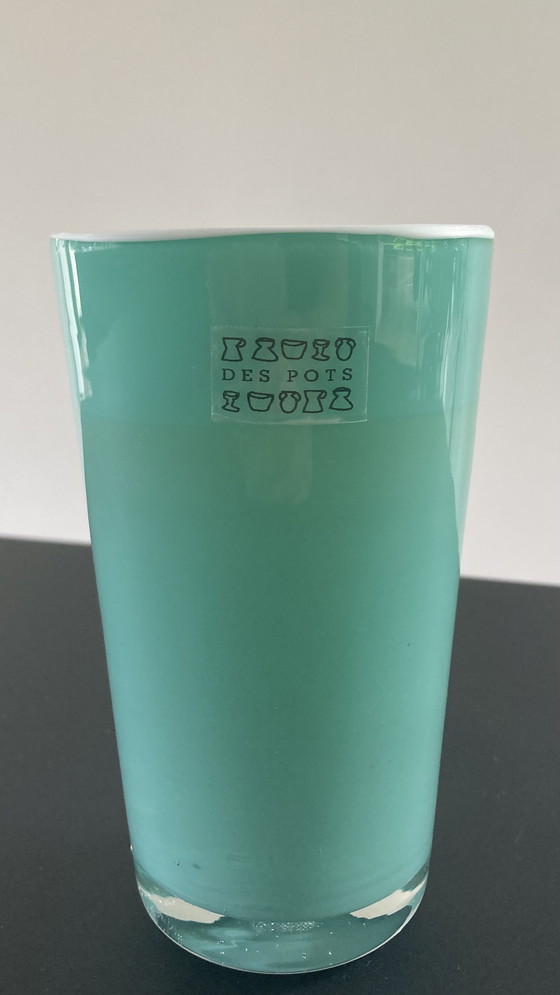 Image 1 of Azuurblauw vaasje, merk Despots