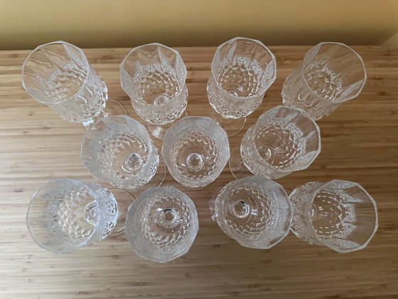Image 1 of 11 bicchieri vintage "Longchamp" in Cristal d'Arques da 16 cl