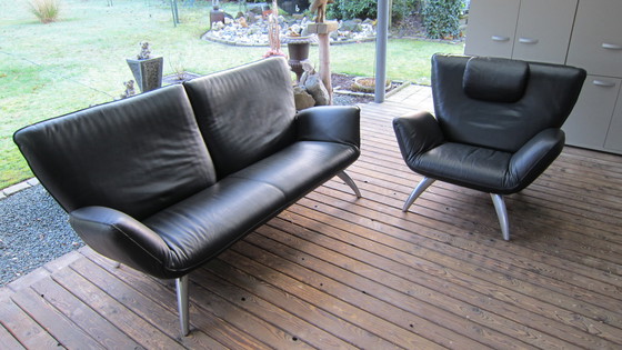 Image 1 of Leolux Design Classic "Panta Rhei "Leather 3-Seat + 1-Seat.Top