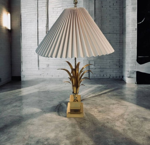 Palm tree lamp Brass Maison Boulanger Circa 1970