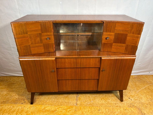 Mid-Century Retro Vintage Teak Highboard by Beautility (1960)  Striking Design • Timeless Craftsmanship • Statement Piece  