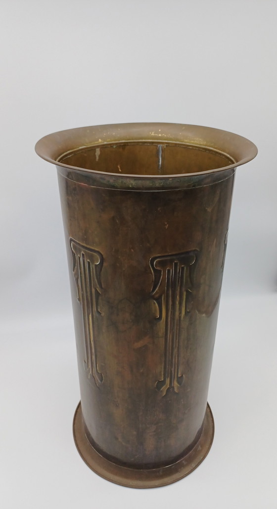 Art Nouveau, Jugendstil Paraplubak – Brass (photo 5 of 10)