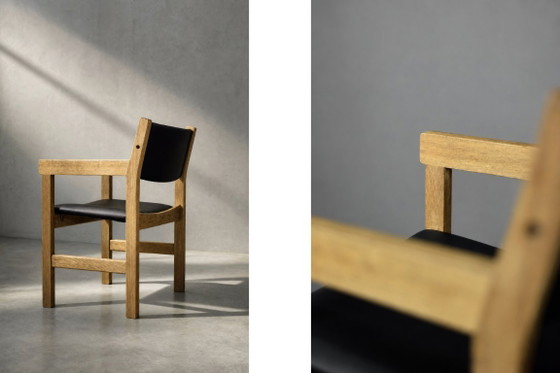 Image 1 of Chaises danoises en chêne, style Mid-Century Modern, par Hans J. Wegner pour Getama, années 1960, lot de 4