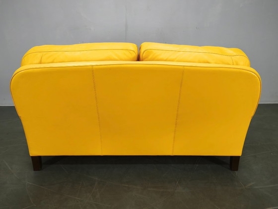 Sofá de cuero Poltrona Frau George, Italia, 1992, con etiqueta. – Sofás de 2 plazas, Leather (photo 5 of 20)