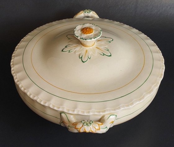 Image 1 of Engelse art-deco terrine met deksel