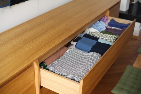 Credenza Bolia Daia, Rovere Oliato, 240 Cm Con Ante E Cassetti – Credenze, Wood (photo 2 of 9)