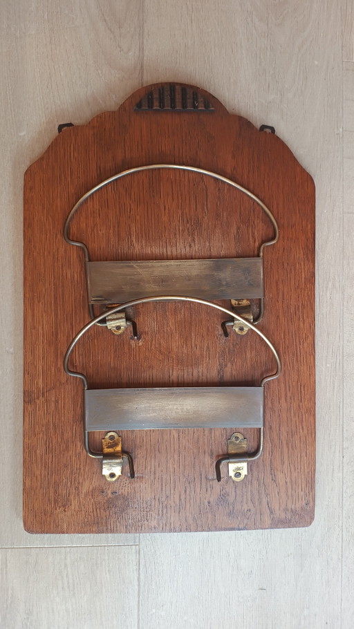 Art Deco newspaper holder Amsterdam School