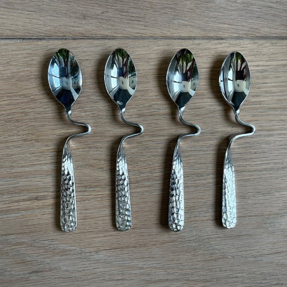 Image 1 of Juego de café Villeroy & Boch New Wave – 4 tazas con sus respectivos platillos y cucharas