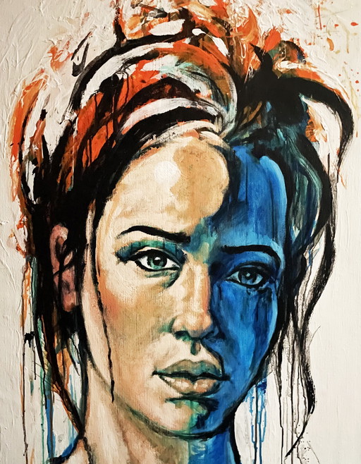 Melody - painting in acrylic paint